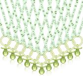 Junkin 60 Pieces Baby Shower Pacifiers Necklace Acrylic Baby Pacifiers Party Favors Pacifiers Charm Pacifiers Necklace for Girls Boys Baby Shower Party Decorations, Girl Style (Green)