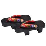 1 Pair Wooden Clogs Geta Slippers Japanese Clogs Men Japanese Geta Tabi Shoes Spiegel Japanese House Slippers Womens House Slippers Flops Chinese Style Sandals Bamboo Man