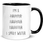 Funny Firefighter Gifts for Men Firefighter Mugs Fireman Coffee Mugs for Men & Women Firefighter Graduation College Appreciation Gag Gift Ideas for Best Firefighter Coffee Cups