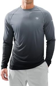 Men's Sun Protection Long Sleeve Shirts UPF 50+ Rash Guard for Men SPF UV Fishing Hiking Running Workout Athletic Shirt
