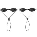 BOXOB 2 Pairs Protective Goggles for Red Light Eye Protection, Tanning Bed Goggles for Women Sun Bed Tanning Eyewear Sunbed Glasses for Sunbathing IPL LED Light Process
