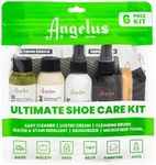 Angelus Sneaker Cleaning Kit | Shoe Cleaner Set for Sneakers, Boots, Leather, Suede | Complete Shoe Care Kit, Clear, 6 Piece Set