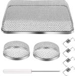 SVNR 3PCS RV Vent Screens for Stainless Steel Mesh Furnace Vent Screen,Water Heater Vent Cover RV Exhaust Vent Screen for RV/Campers/Trailers with Installation Tool