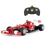 Red Ferrari F138 F1 RC Racing Car (Scale 1.18) Official License, For Ages 6+ - Ready-to-Race Drivers Fernando Alonso + Felipe Massa Drive To Survive