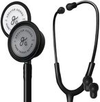 Greater Goods Premium Dual-Head Clinical Grade Stethoscope for Doctors, Nurses, Students, Triple Black