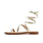 ALDO Women's Spinella Flat Sandal, Gold, 6 UK