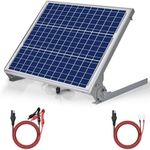 SUNER POWER 12V 50W Solar Battery Charger Maintainer, Built-in UltraSmart MPPT Controller, Adjustable Mount Bracket, Waterproof 50 Watt Solar Panel Kit for 12 Volt SLA Deey Cycle AGM Lifepo4 Battery