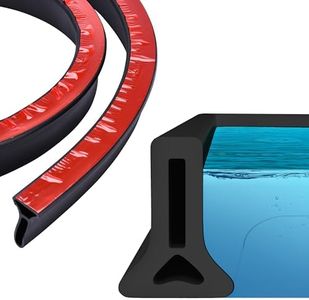 flybold 6.5ft Bath Barrier | Versatile Collapsible Shower Water Dam | Shower Water Guard and Bathtub Splash Guard for Kids and Adults | Water Stopper for Flooding Prevention (Black)