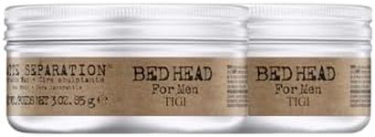 Bed Head for Men by TIGI Matte Separation Mens Firm Hold Hair Wax, 85 g, Pack of 2