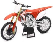 Orange Cycle Parts Die-Cast Replica Toy Red 1:12 Scale Model Honda CRF 450R Dirt Bike by NewRay 57873