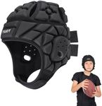 DGQY Protective Soft Shell Flag Football Helmet 7V7 Rugby Soccer EVA Foam Guardian Cap Head Protection Padded Headgear for Youth Kids Adults
