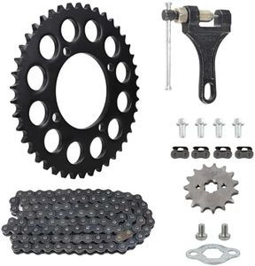 428 Chain 43 Tooth Rear Sprocket 76mm Front 15 Toothe 17mm with Chain Breaker for apollo z40 Chinese 110 125cc Pit Dirt Bike