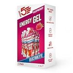 HIGH5 Energy Gels with Electrolytes - Quick Release Sports Gels for Peak Performance - Natural Fruit Juice & Caffeine-Free - Energy Boost for Running, Cycling, Endurance (Raspberry, 5 x 60g)