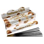 STAMFORD INC. 37112 Frankincense and Myrrh Incense Sticks, 20 Sticks x 6 Packs