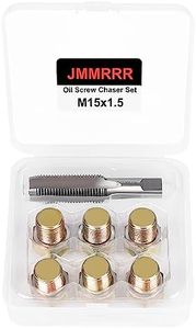 JMMRRR Oil Drain Plug Tap Thread Repair Kit M15 x 1.5MM Oil Pan Screws Rethread Tool Oil Drain Plug Thread Repair Tool Kit