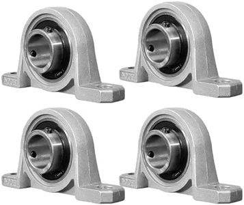 Bztzhm 4 Pièces 20 mm Roulement avec Support, Palier d'Arbre en Alliage de Zinc, Bride Alésage Auto, Roulements Alliage de Zinc， Palier Roulement en Alliage, Utilisé pour Fraiseuses, Imprimante 3D