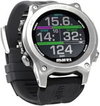 Mares Sirius Watch-Style Wrist Dive Computer for Recreational Divers | Underwater, Snorkeling/Scuba Diving Accessory, Black/Silver