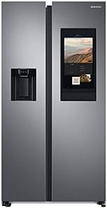 Samsung RS6HA8880S9/EG Side-by-Side Kühlschrank, 178 cm, 614 ℓ, 225 ℓ Gefriervolumen, Family Hub, Edelstahl Look