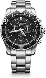 Victorinox Uomo Maverick - Orologio cronografo al quarzo in acciaio inossidabile 241695