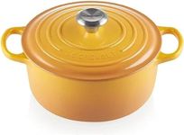 Le Creuset Signature Enamelled Cast Iron Round Casserole Dish with Lid, 24 cm, 4.2 litres, Nectar, 21177246724430