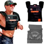 Unbrokenshop.com Adjustable Weighted Vest, WOD CrossFit, Weight Plates Carrier for Strength and Endurance Training and Running. For Men or for Women, 2 Patches Included [Black]