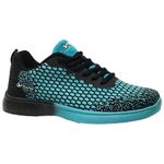 Pyramid Women's Path Lite Seamless Mesh Bowling Shoes, Black/Teal, 4 UK