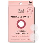 Rael Miracle Invisible Spot Cover - Absorbing Cover, Skin Care, Facial Stickers, 2 Sizes (96 Count)