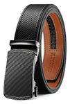 CHAOREN Belts for Men - Mens Belt Leather 1 3/8" for Jeans - Micro Adjustable Ratchet Belt Fit Everywhere