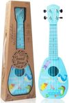 17 Inch Kids Ukulele Guitar Toy 4 Strings Mini Children Musical Instruments Educational Learning Toy for Toddler Beginner Keep Tone Anti-Impact Can Play with Picks/Strap/Primary Tutorial