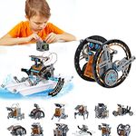 12-in-1 Education DIY Solar Robot Toys Building Science Kits for Kids Age 8 9 10 11 12 Years Old Boys Gifts STEM Robot Building Kit Toys for 8 9 10 11 12 + Years Old Boys Birthday