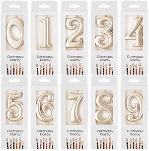 PHD CAKE 10-Count 0-9 Champagne Number Birthday Candles, Number One Birthday, Champagne Number Candles, Party Celebration, Baby Showers