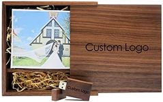 32GB Wood USB 2.0 Flash Drive with 