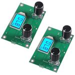 DWEII 2 Pieces Digital FM Receiver Module, Radio Receiver Module Digital Stereo Board LCD Display DSP PLL 76.0MHz-108.0MHz