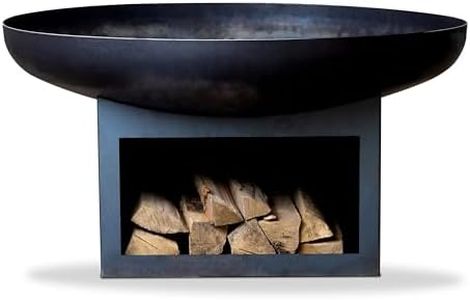 SOUK ONE Brasero Palma 60 cm, brasero pour le jardin, protection contre les étincelles, terrasse et balcon, brasero et brasero (diamètre 60 cm Palma)