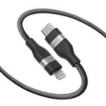 Anker USB C to Lightning Cable, Upcycled-Braided USB-C to Lightning Cord, Ultra-Fast Charging Cable for iPhone 14/13/12/11 Series and More (6ft)