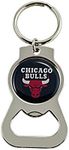 Aminco Unisex Adult Bottle Opener Ring Sports Fan Keychains, Chicago Bulls, Regular US