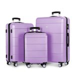 LUGG Travel Suitcase Set - Jetset 3-Piece Hard Shell Luggage, 20" 25" 28" Strong & Lightweight with Secure TSA Lock, Smooth 360° Wheels, Internal Pockets - Airline Approved