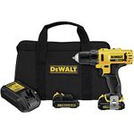 DEWALT 12V MAX* Cordless Drill / Driver Kit, 3/8-Inch (DCD710S2)