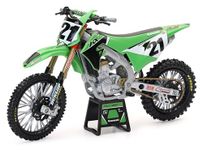 New-Ray Toys Kawasaki Race Team Bike Replica Jason Anderson, 1:12 Scale, Kids, Gifts, Birthdays, green