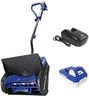 Snow Joe 24V Cordless Electric Shovel Kit w/ 4Ah Battery & Charger, 13″ Clearing Width, 400W Motor – Portable, Lightweight, Fast Ice & Snow Removal for Deck, Patio, Driveway, 24V-SS13