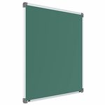 Scholar Art® Metis Melamine (Non-Magnetic) Green Chalk Board (Blackboard) for Teaching, Coaching & School | Lightweight Aluminium Frame & Heavy-Duty Particle Board (PB) Core | 3x4 Feet (90x120 cm)