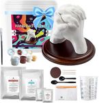 Hula Home Hand Casting Kit for Couples or Family | Paint & Mounting Plaque Included | DIY Plaster Hand Mold Keepsake Sculpture Kit Gifts for Her, Kids, Weddings, Anniversary