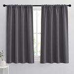 RYB HOME Grey Blackout Curtains - T