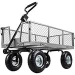 Eusuncaly Steel Garden Cart with Re