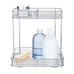 InterDesign Vienna 2-Tier Rectangular Shelf for Cosmetics and Toiletry Storage, Bathroom, Countertop, Desk, and Vanity