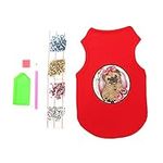 Pet Vest Clothes, DIY Dog Shirt Wide Range of Uses Comfortable and Soft Fabrics for Painting Tools for Painting Supplies for Art for Art Parts(red, L)