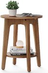 VASAGLE Side Table, Small Round End