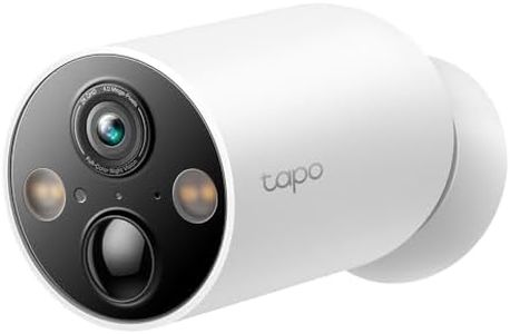 TP-Link Tapo Smart Home Battery-Powered Security Camera, Wireless, 2K QHD, IP66, 10000mAh Battery, 150° Super-Wide FOV, Colour Night Vision, AI Detection, microSD Card Slot, App Remote Control (TC85)