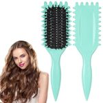 CORSULA Curl Defining Brush, Curl Hair Brush, Curl Define Styling Brush, for Combing and Shaping Men's and Women's Curls to Reduce Pulling