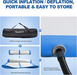 FBSPORT 4M Inflatable Gymnastics Mat – Air Track for Home Training